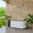 Resin Deck box, Outdoor Storage Container, Large Waterproof Storage Bench