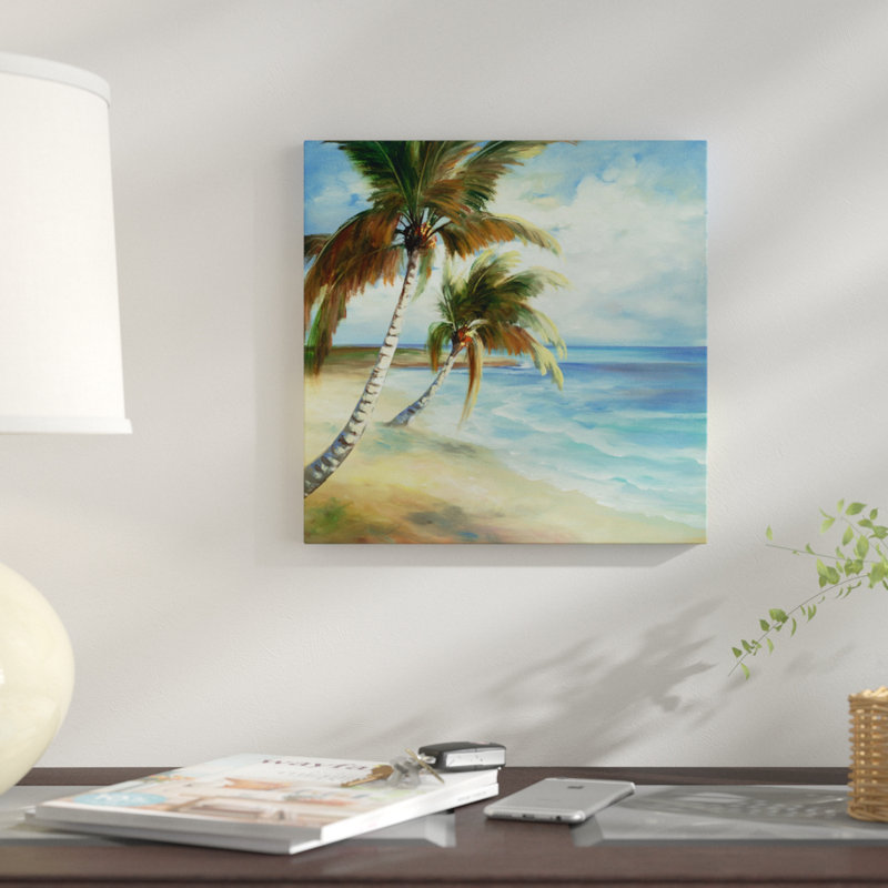 «Tropical V», reproduction sur toile, H 12 po x l 12 po x P 0,75 po, Pas de tapis, Toile tendue