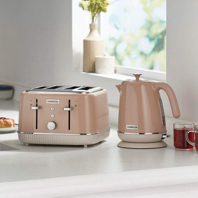 4 Slice Elegancy Toaster Clotted Cream, Pink