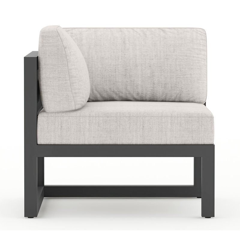 Avion 6 Piece Sectional Set With Swivel, Slate, Cast Silver Sunbrella®