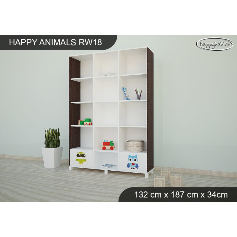 187cm H X 132cm W Kids Bookcase, Wenge Chestnut