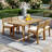4 - Person Acacia Wood Patio Dining Set With Rectangular Table-711614506