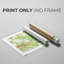 Island Leaf Fresco II - impression sur toile seulement - NON CADRE