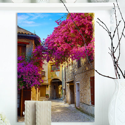 Paysage, vieille ville, Provence, photographie sur toile - Magnifique vieille ville