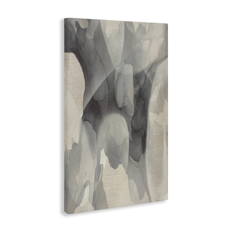Toile goutte d'eau monochrome, design par Kippi Leonard, H 45 po x l 30 po
