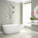 Slide Bar Combo Rain Showerhead,dual Shower Head Spa System,rough-in Valve Included