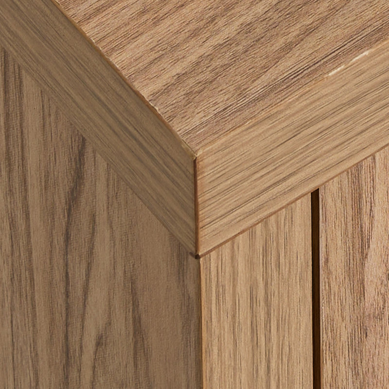 43cm W Bedside Table, Natural Oak
