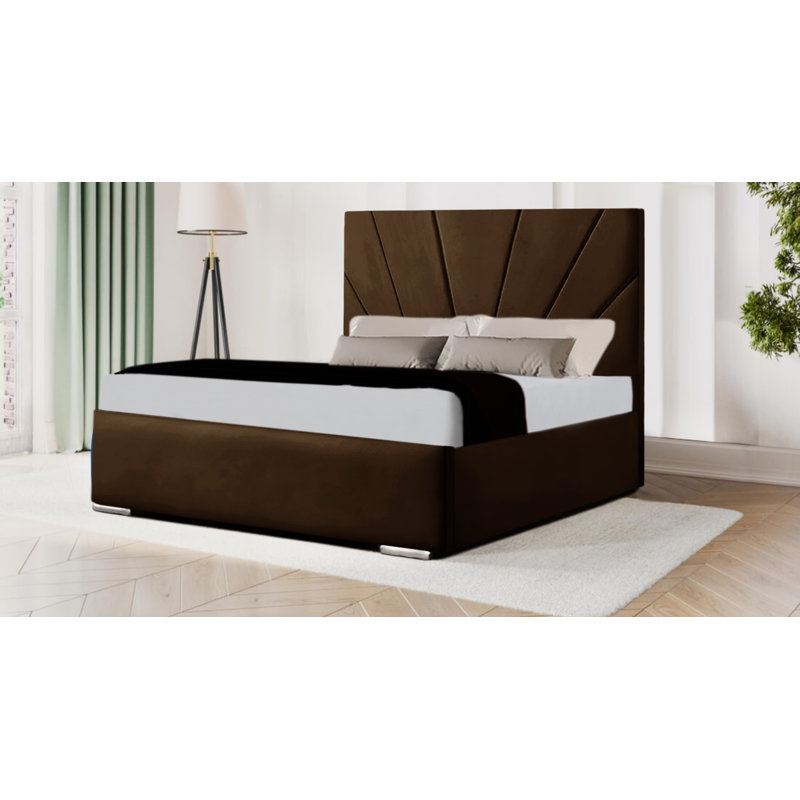 Ambere Bed Frame, Brown, Super King (6')