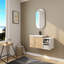 Meuble-lavabo moderne 36 "avec lavabo en céramique - Portes à fermeture en douceur et tablettes de rangement réglables | Conception peu encombrante pour les petites salles de bain (armoire combinée 24" + 12 ")