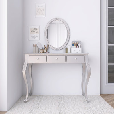 Meuble-lavabo de luxe avec miroir ovale