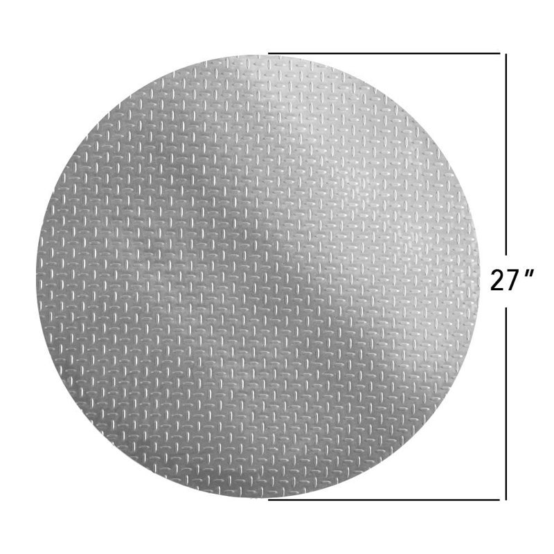 Tapis de sol, Argent, H 36 po x l 36 po x P 0,075 po