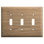No Subject 3 - Gang Toggle Light Switch Wall Plate