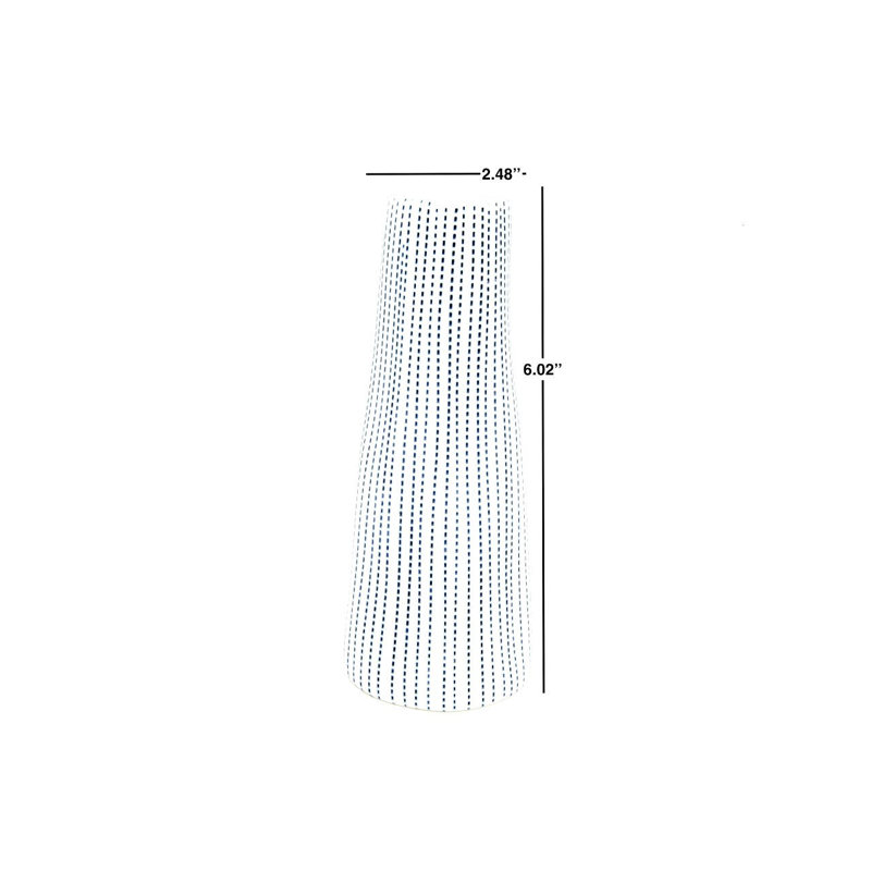 Vase de table Avijot, Bleu, H 6 po x l 2,5 po x P 2,5 po