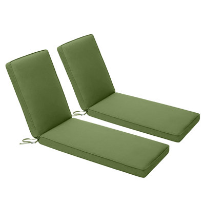 Coussin de chaise longue d'extérieur, ensemble de 2