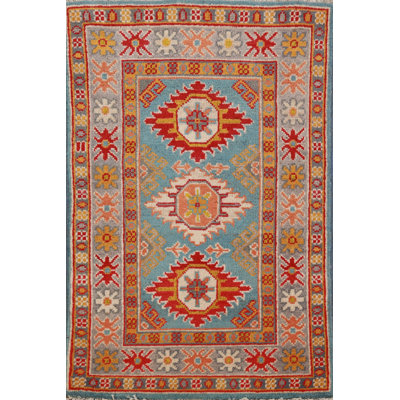 Tapis décoratif géométrique Kazak
