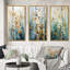 3 pièces sur toile - Bois de bouleau chuchotant des vents V-1677204933-1677204932