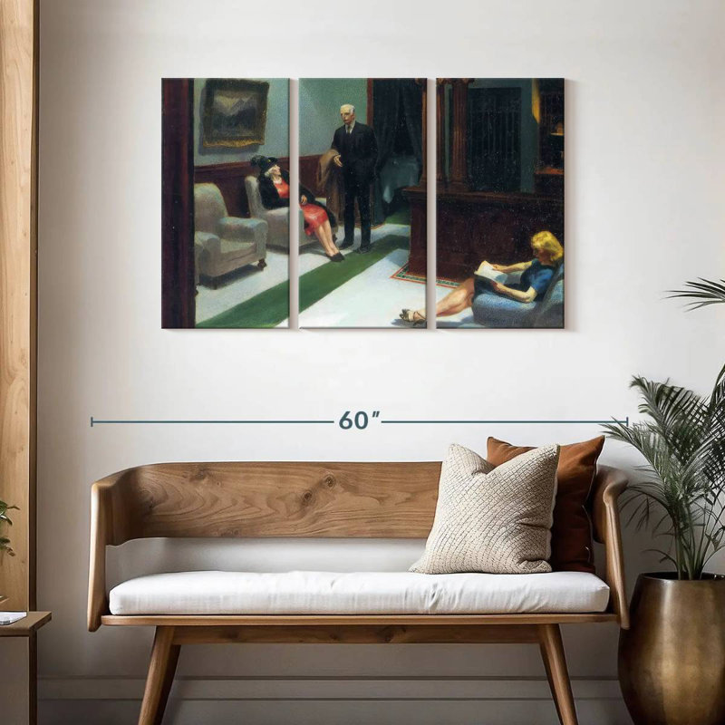 Hall de l'hôtel Leisha, H 28 po x l 45 po