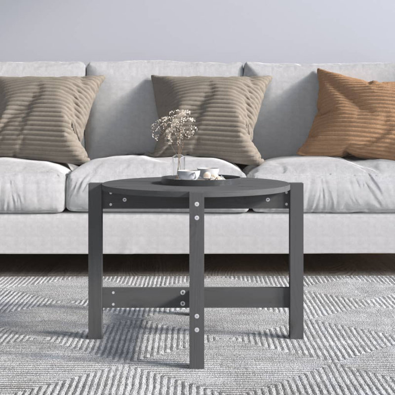 Wrigley Solid Wood Four Leg Coffee Table, 45cm H x 62.5cm W x 62.5cm D, Grey