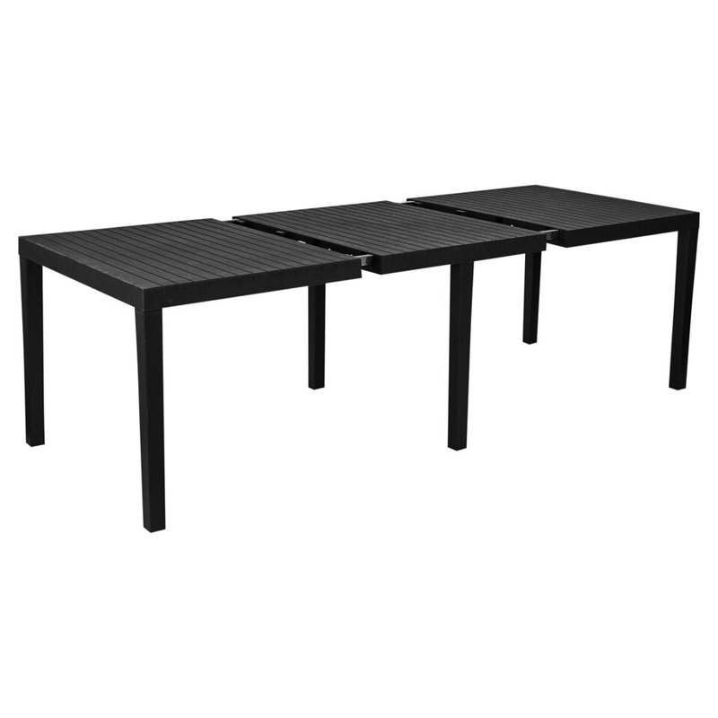 Extendable Dining Table, Grey