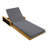 Modern Coastal Acacia Wood Chaise Lounge With Rope Accents And Adjustable Backrest-123651433
