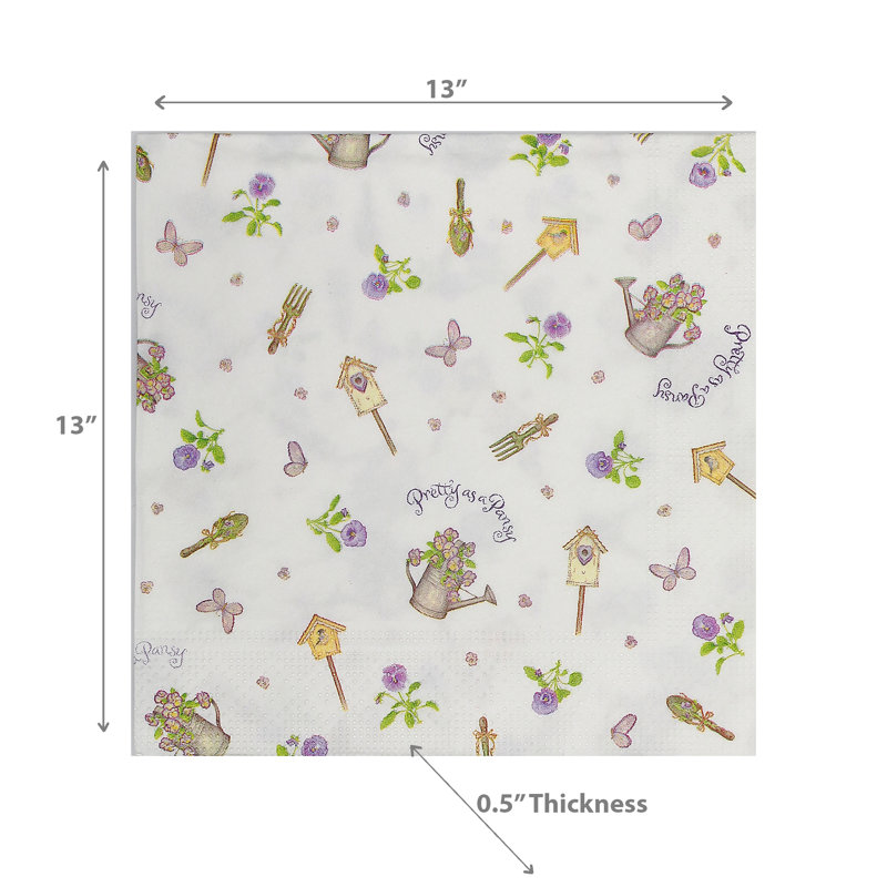 Paper Floral Napkin
