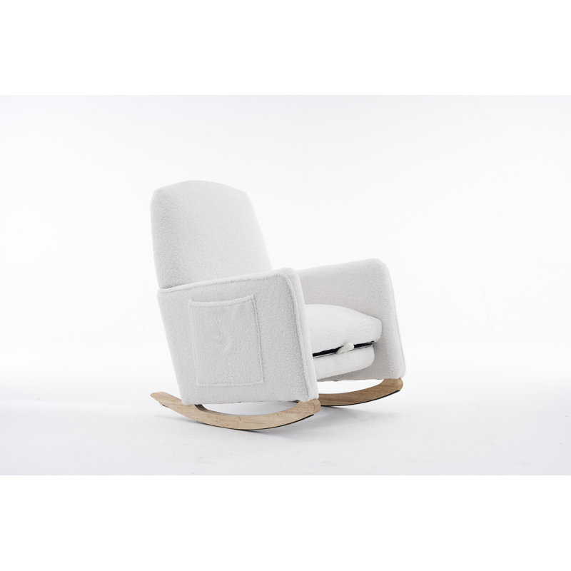 Chaise berçante Teddy, Ivoire