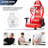 Inbox Zero Adjustable Reclining Ergonomic Faux Leather Swiveling PC & Racing Game Chair in Black,Red,White-1402035249