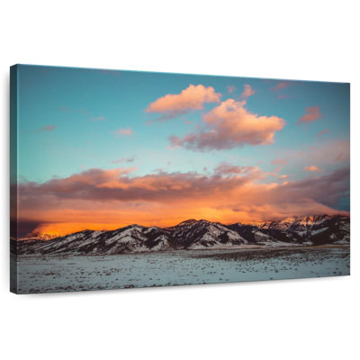 Coucher de soleil Alvord Bridger Range