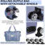 Valise légère pliable extensible à roulettes