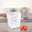 Couvercle de restaurant SEULEMENT: Couvercle pour contenant alimentaire Met Lux, 1 couvercle carré pour contenant de rangement - Contenants vendus séparément, avec languette de retrait, plastique blanc, lavable à la vaisselle, congelable