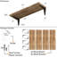 Tablette en bois massif Esah