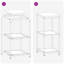  Kitchen Storage Shelf With Shelf With Storage White Steel-707830256-707830261