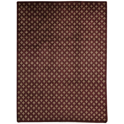 Hand-Knotted High-Quality Red Area Rug