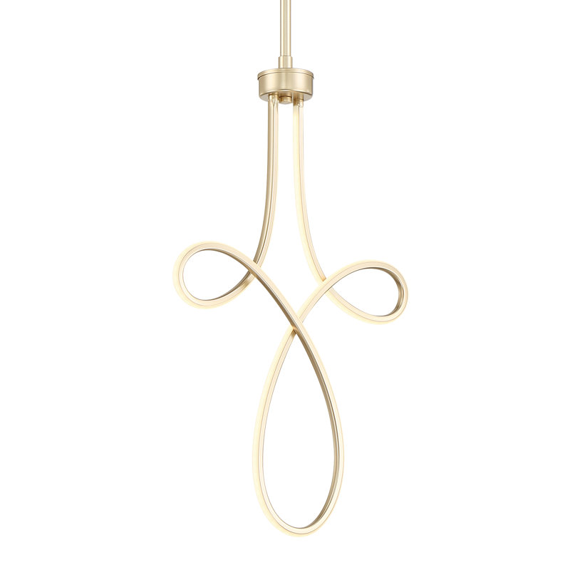 Ellaine 1 - Light Soft Gold LED Unique / Statement Pendant