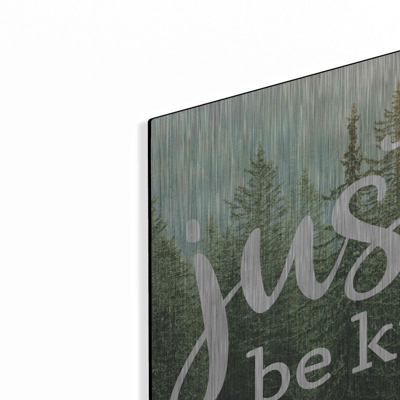 «Just Be Kind» par Marla Rae, art mural en métal, H 12 po x l 12 po