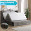 Grand lit escamotable avec 2 tiroirs sans matelas USB-1560084100