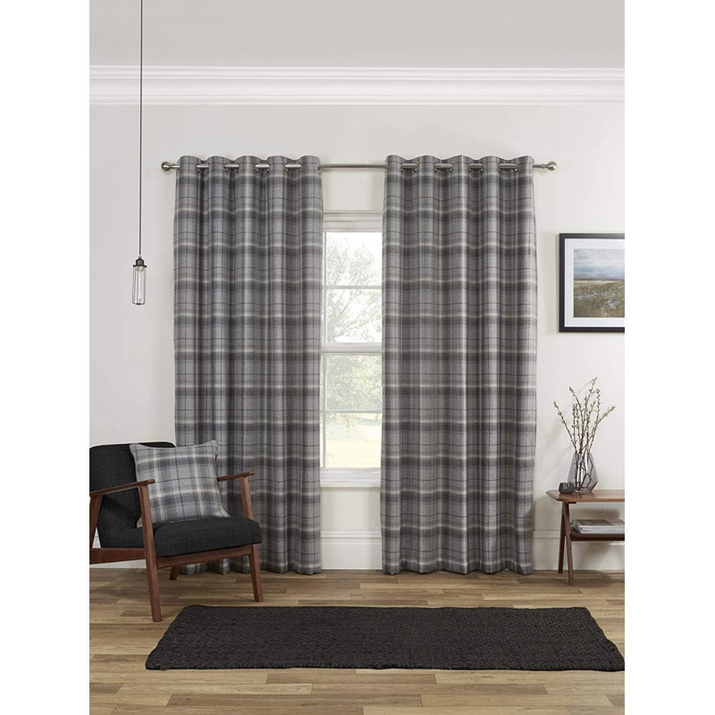 Leatherman Blackout Curtain Pair, 229 W x 229 D cm, Grey