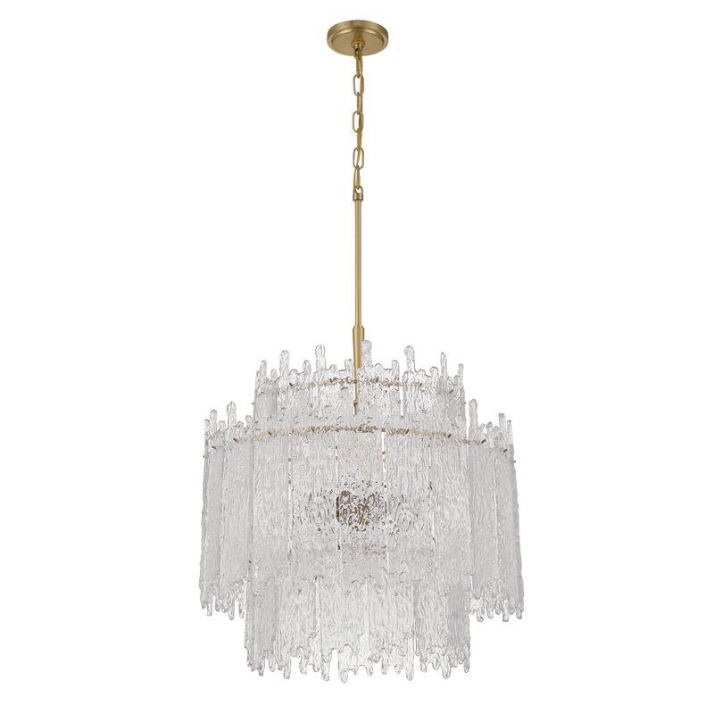 Libby Langdon Hester 8 Light Aged Brass Chandelier