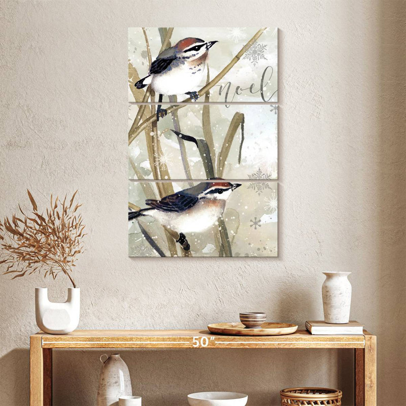 Lelend Winter Birds Noel, 38" H x 24" W