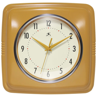 Orrwell Square Plastic Wall Clock 9.25 Inches