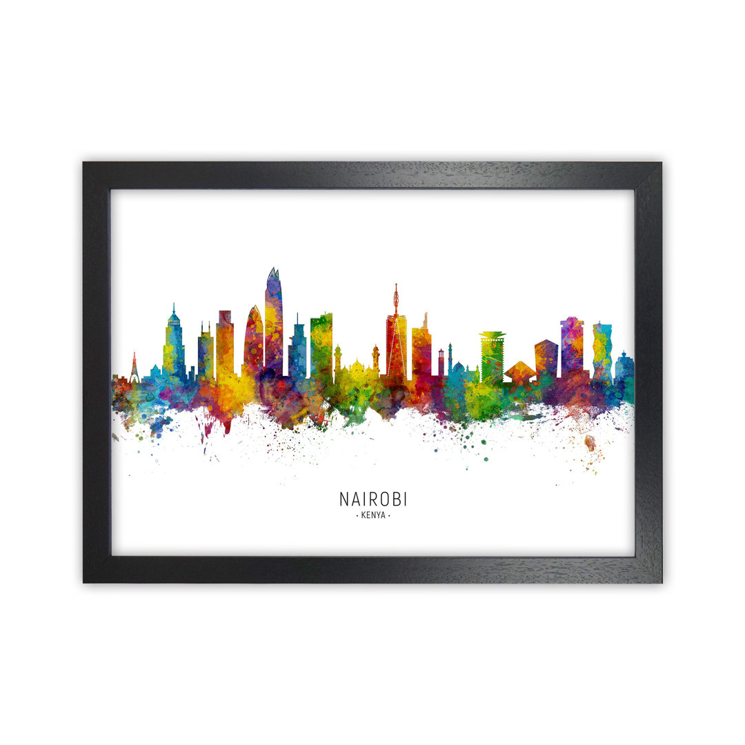 Nairobi Kenya Skyline by Michael Tompsett - Print