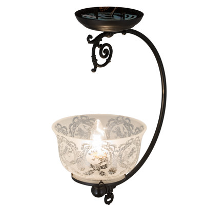 Moshier Glass Semi Flush Mount