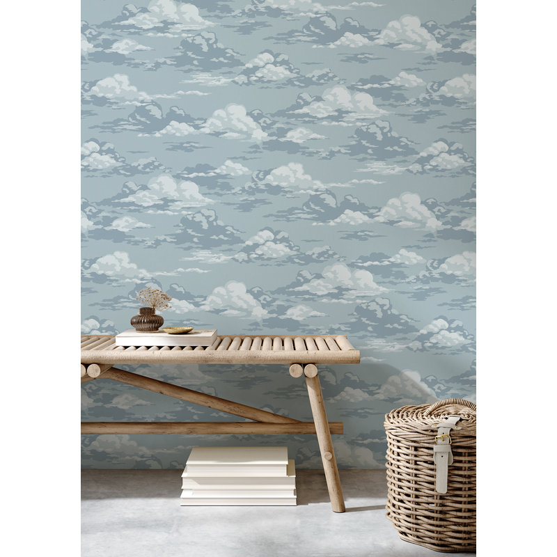 Cumulus Clouds Wallpaper, Blue