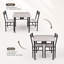 Ensemble de table à manger carrée compacte de 4 pièces pour 3 personnes-331280832