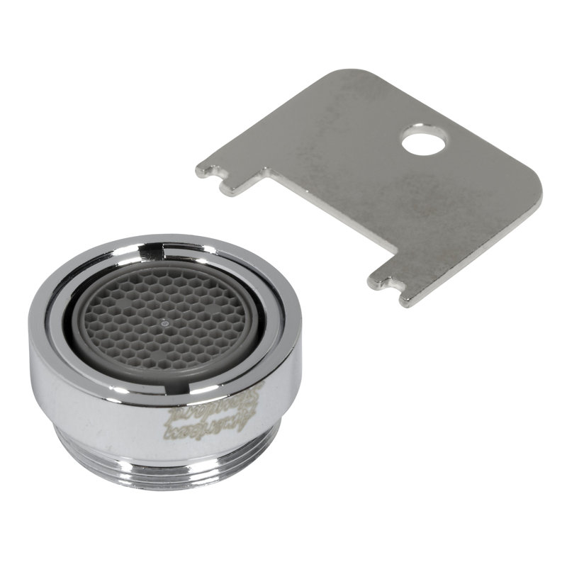 Polished Chrome Pressure Compensating Aerator with Key