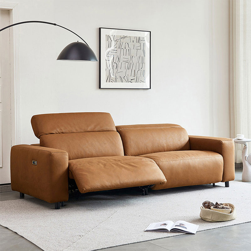Orange 100% Polyester Modular Sofa cushion Loveseat