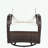 3-piece Outdoor Chair&Table Set with Two Swivel Chairs and a Square Table-879296772