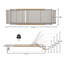 Chaise longue d'extérieur Aluminun, siège extérieur en filet, 1 pièce-1536003039