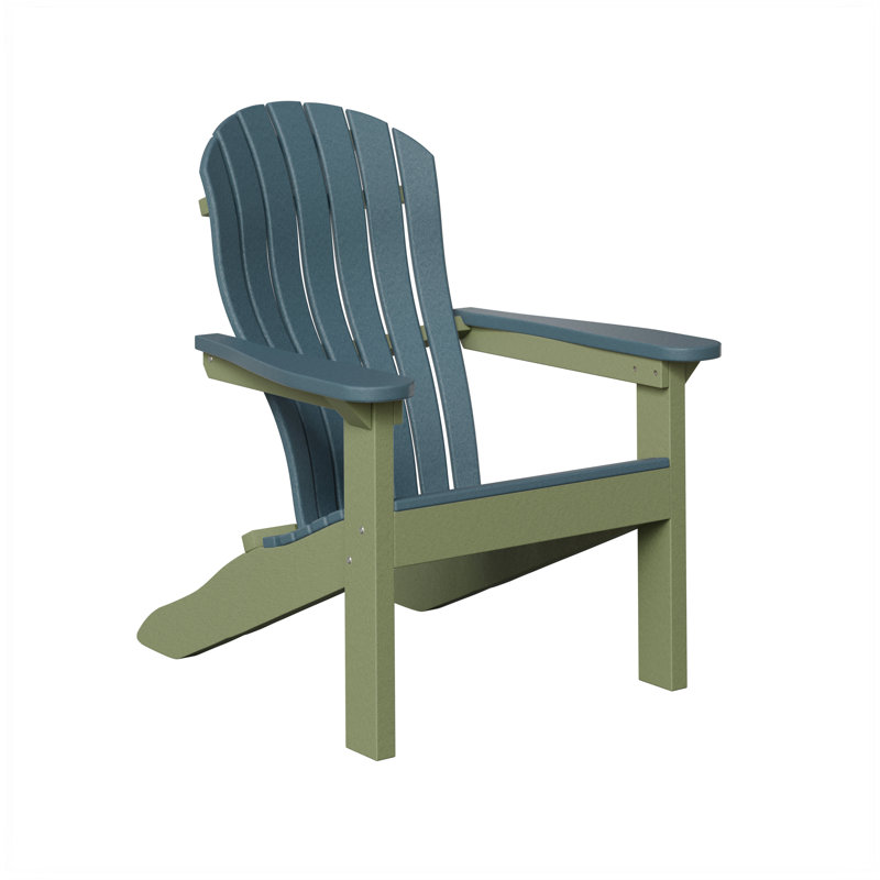 Berlin Gardens Contour Adirondack Chair, Slate with Sage