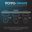 Toilette allongée deux pièces à double chasse Drake® (chasse incluse)